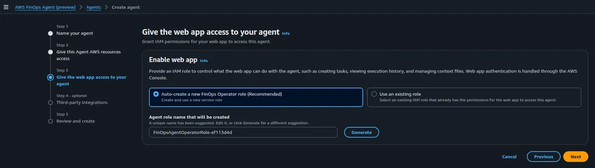 پیکربندی FinOps Agent در AWS و اتصال به Slack