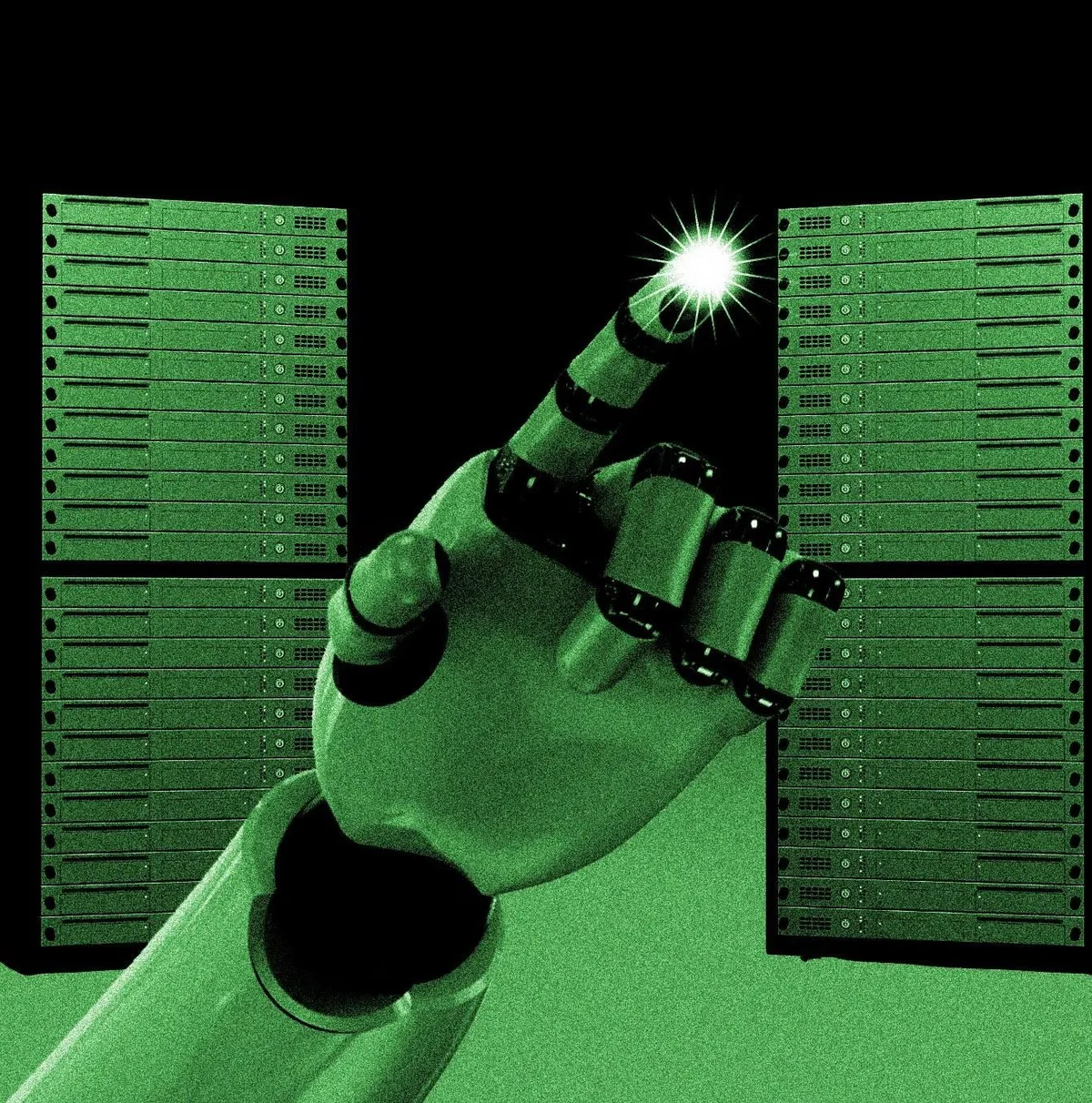 نماد هوش مصنوعی پیشرفته OpenAI با نورهای آبی درخشان و شبکههای عصبی انتزاعی.