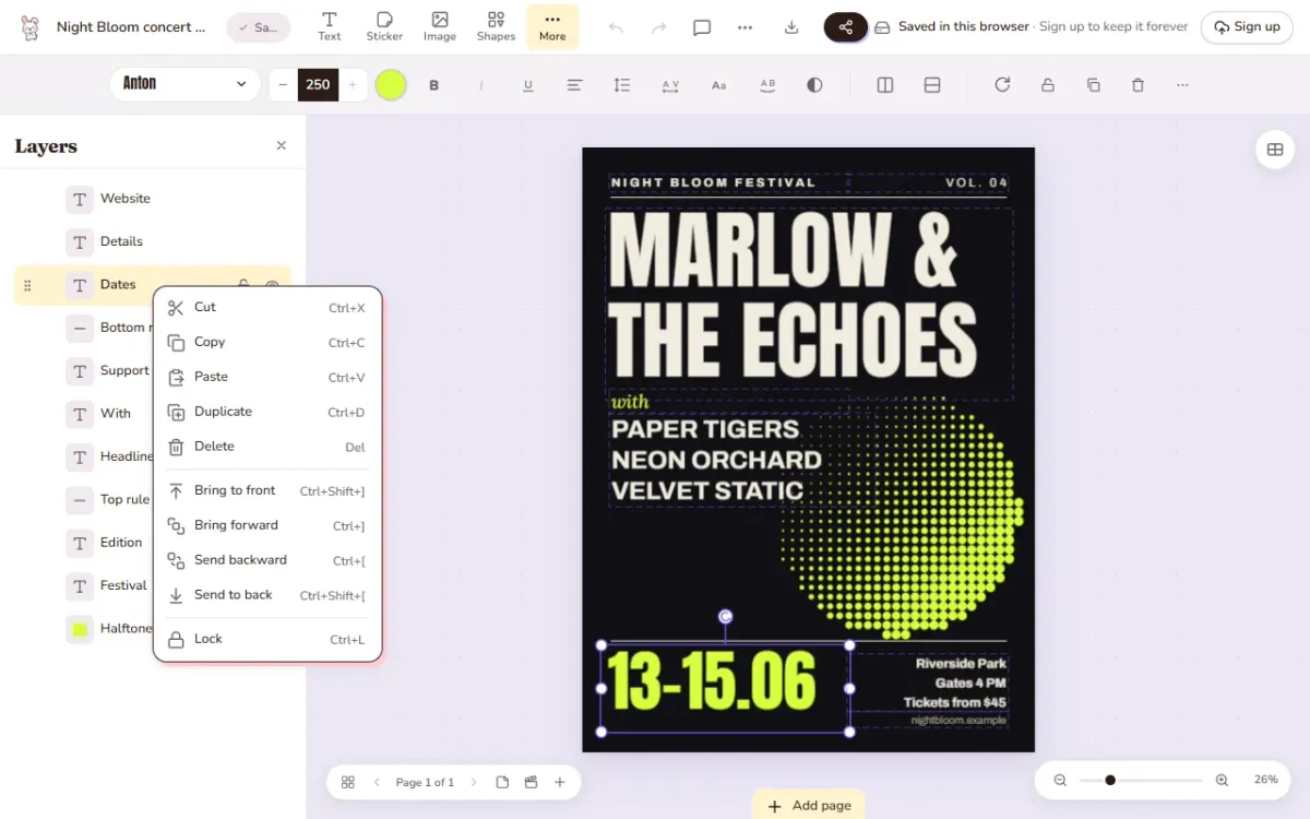 لوگوی پروژه متنباز Doory، جایگزین Canva، در مخزن GitHub.