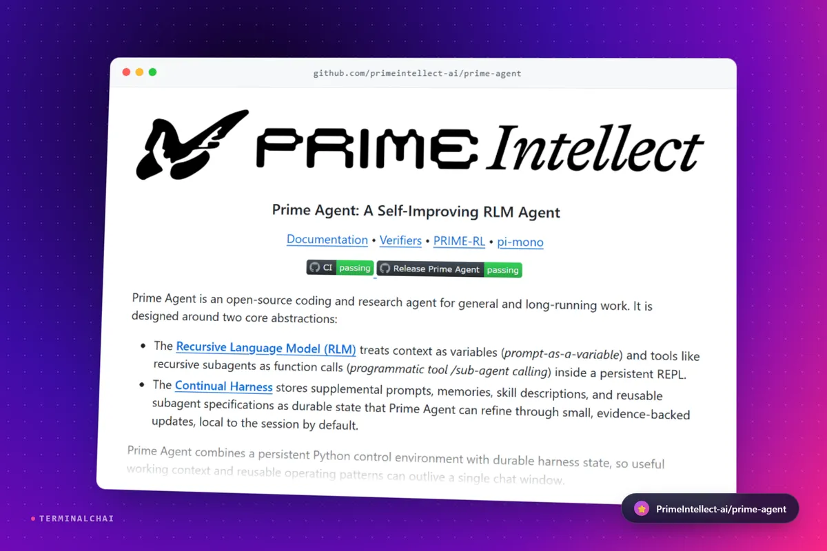 چارچوب یادگیری تقویتی خودبهبود Prime Agent متن‌باز شد
