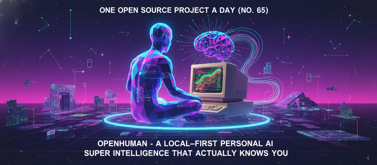 Cover image for One Open Source Project a Day (No. 65): OpenHuman - A Local-First Personal AI Super Intelligence That Actually Knows You