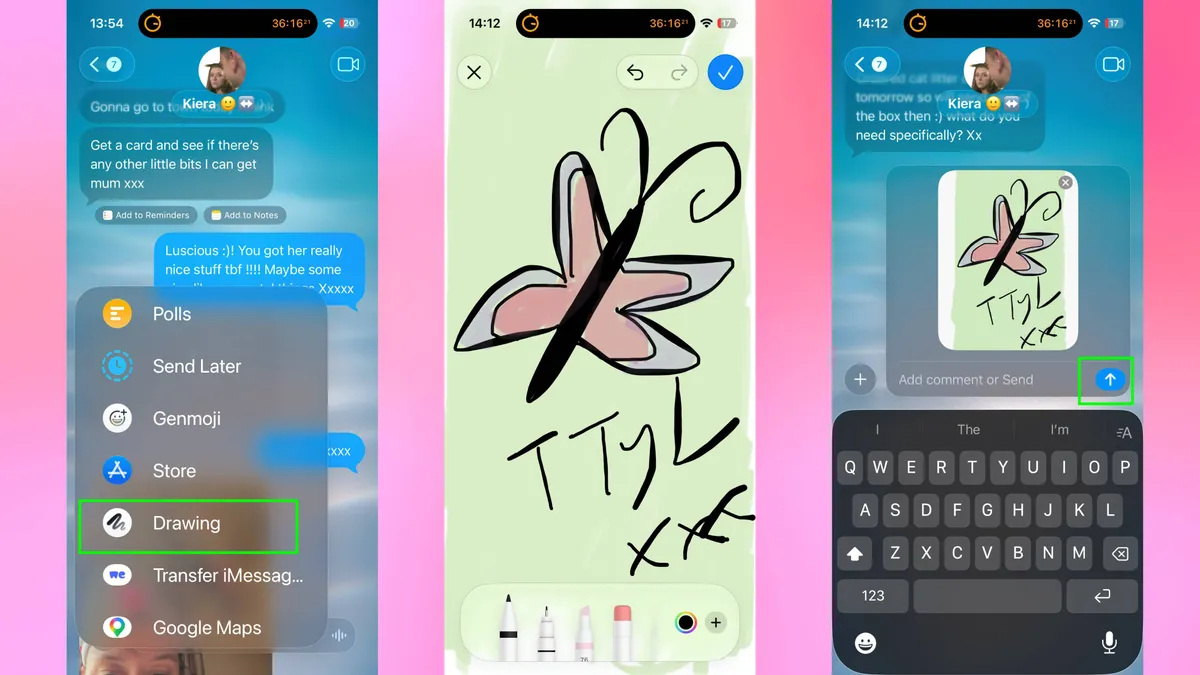ابزارهای نقاشی داخلی iOS 27 Messages: راهنمای استفاده