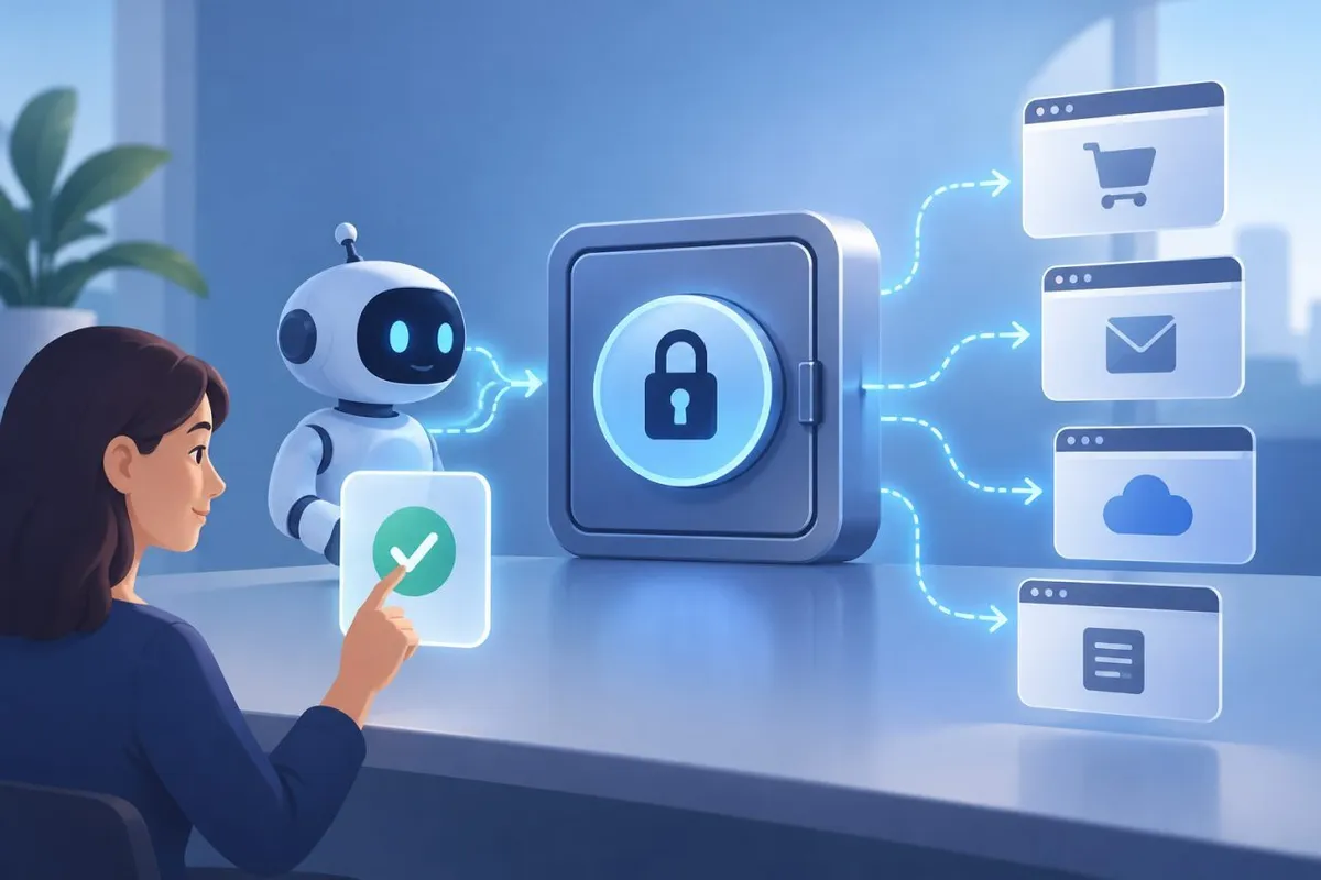 تصویر کاور 1Password برای عاملها: ورود عاملهای هوش مصنوعی بدون دیدن رمز عبور.