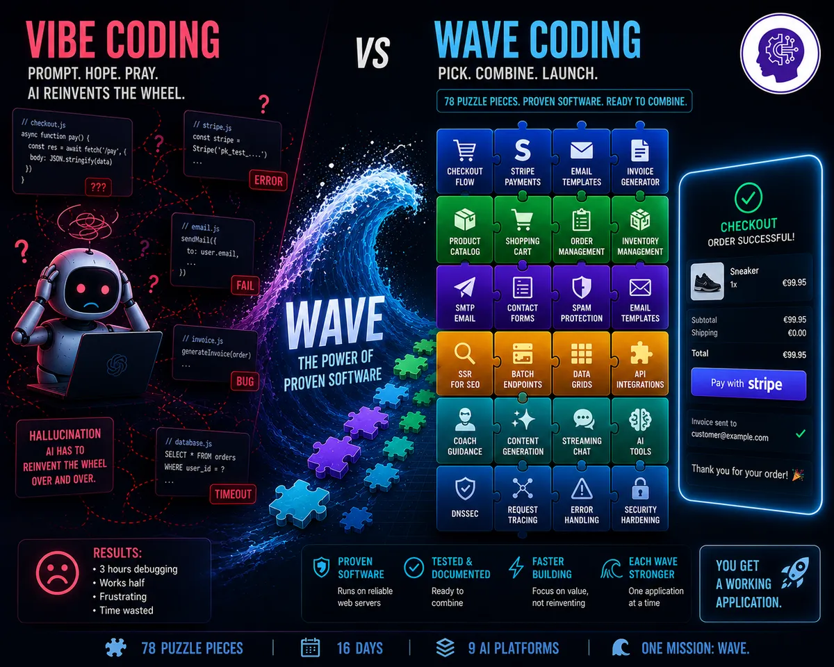 Cover image for WAVE Coding: Why we built 78 integrations for AI instead of letting AI build them