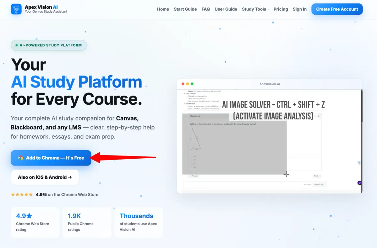 بررسی Apex Vision AI: توضیحات تکالیف درسی مفید
