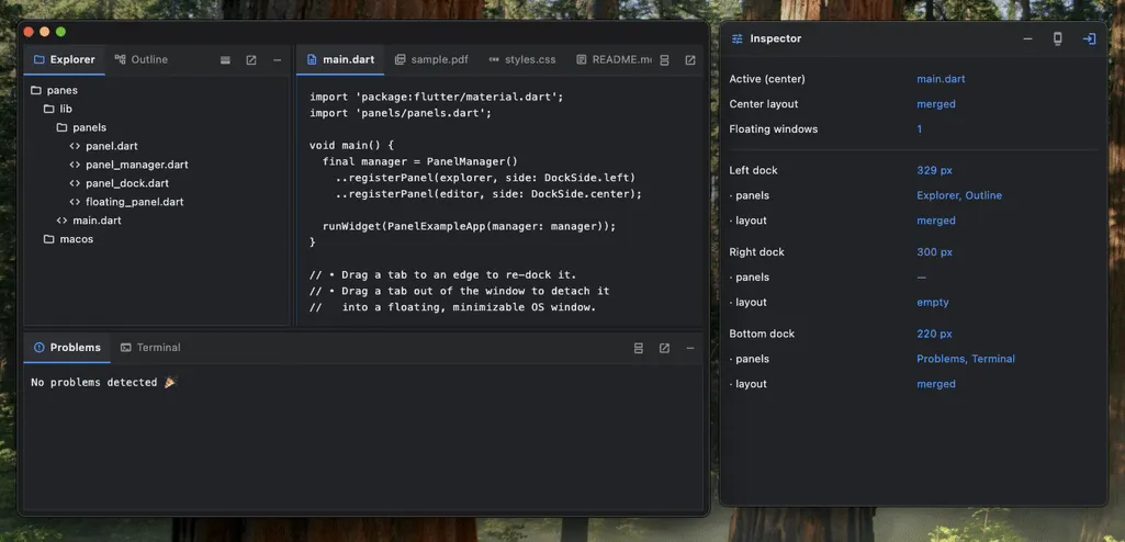 لوگوی فلاتر با متن "What's new in Flutter 3.47"