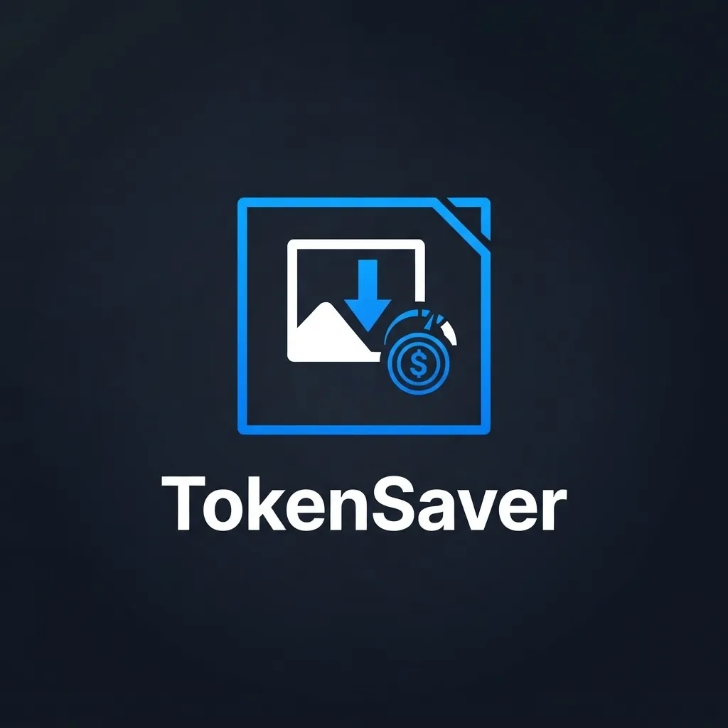نمایی از رابط TokenSaver در حال بهینهسازی تصویر برای هوش مصنوعی