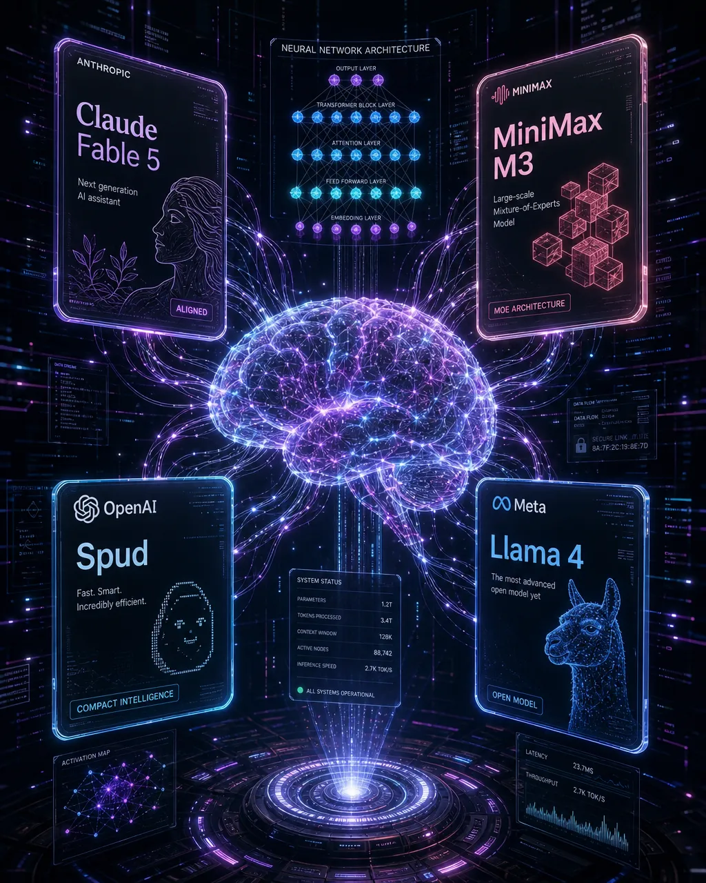 ژوئن ۲۰۲۶ پر از عرضه: Claude Fable 5، MiniMax M3، OpenAI Spud و ۲۵ مدل جدید