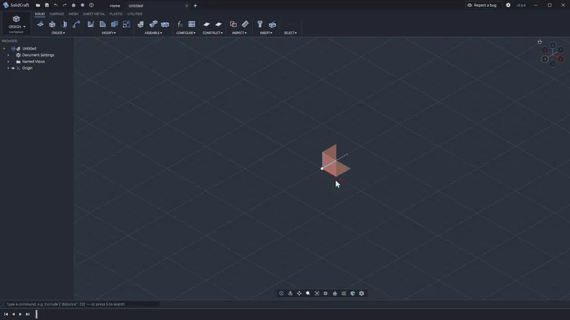 سولیدکرافت: نرمافزار متنباز پارامتریک CAD سهبعدی با Rust خالص. دسکتاپ، وب و اتوماسیون.