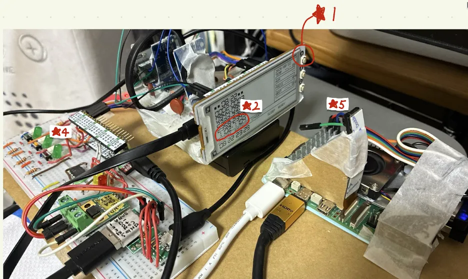 تست خودکار سختافزار رزبری پای پیکو: آزمایش نمایشگر ePaper با فیکسچر تست، دوربین و API جمینی