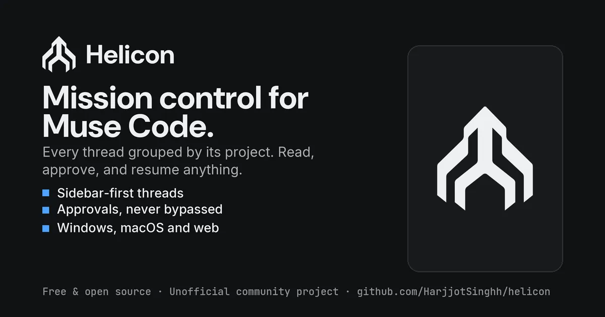 برنامه دسکتاپ برای Muse Code CLI ساختم؛ قیمتگذاری، کل داستان است.