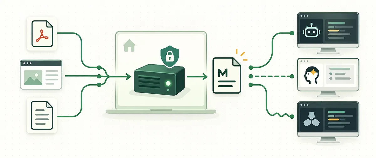 تنظیم MarkItDown MCP برای Claude Desktop، Cursor و Cline: یک ابزار، چهار طرح URI