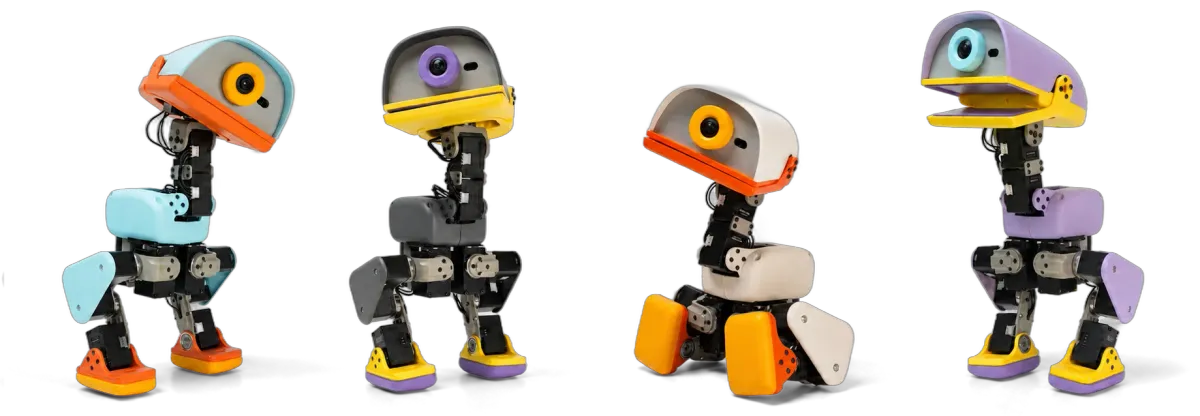 ربات راهرونده کوچک Microduck که میتوان حرکات جدید به آن آموخت | Pollen Robotics