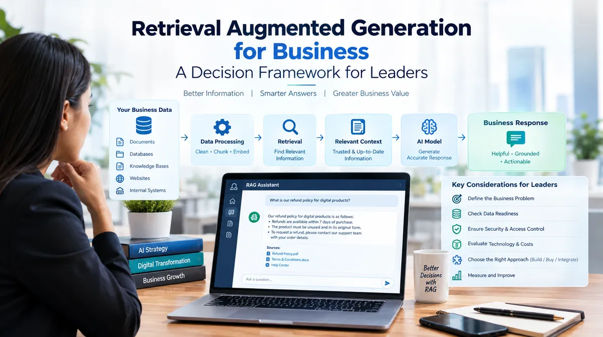 Cover image for Retrieval Augmented Generation for Business: A Decision Framework for Leaders