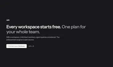 والو: پایگاه داده شما، ایمن برای پرسوجوی عاملهای هوشمند | Product Hunt
