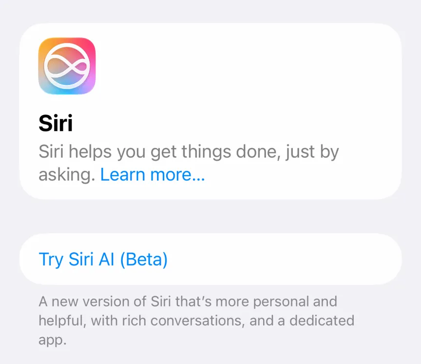 فکر کردم سیری جدید AI در iOS 27 دارم، تا اینکه در تنظیمات پنهانش را پیدا کردم - ZDNET