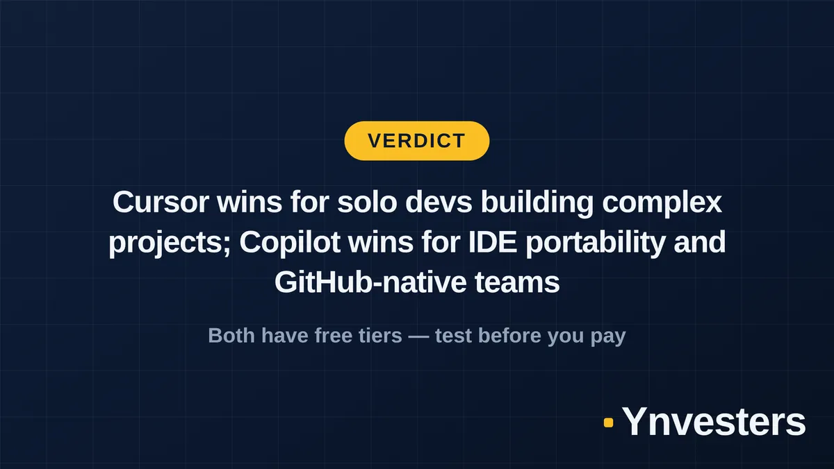 مقایسه Cursor و GitHub Copilot ۲۰۲۶: برنده مشخص برای توسعهدهندگان انفرادی