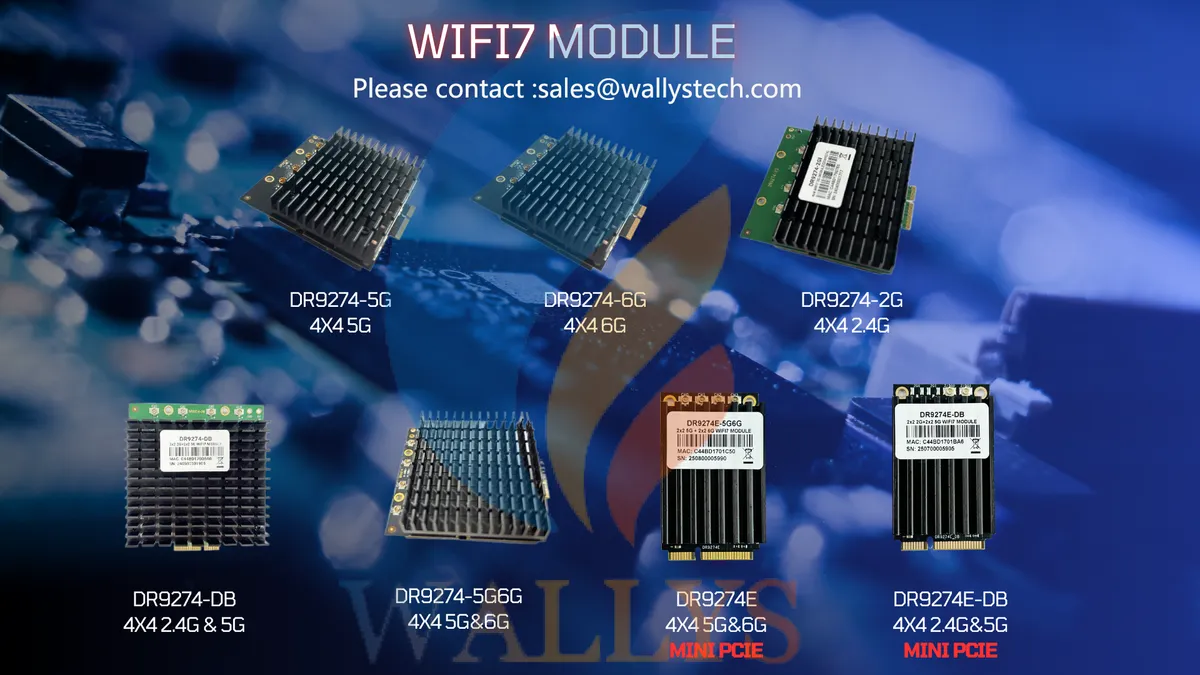 برد وایرلس WallysTech QCN9274-5G با پلتفرم Jetson Edge AI