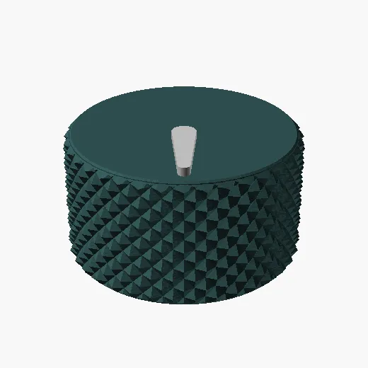 Knurled control knob orbit