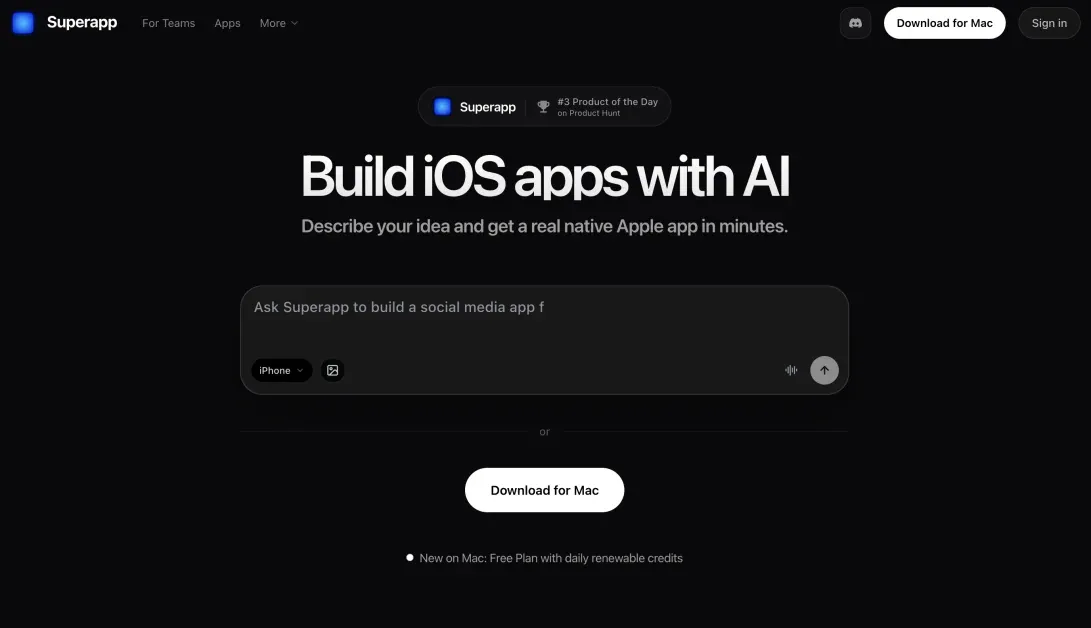 بررسی سوپراپ: ساخت یک اپ iOS با تنها یک پرامپت