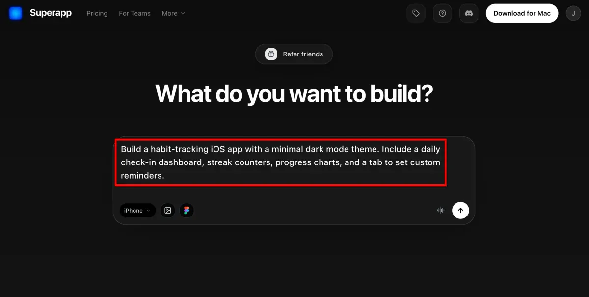 بررسی سوپراپ: ساخت یک اپ iOS با تنها یک پرامپت