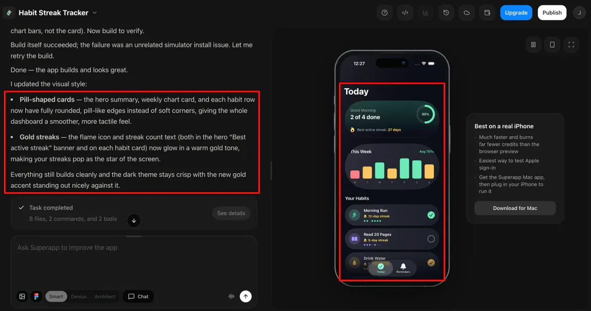 بررسی سوپراپ: ساخت یک اپ iOS با تنها یک پرامپت