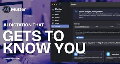 هوش مصنوعی Mutter: فکر کن، بگو، متن آماده تحویل بگیر | Product Hunt