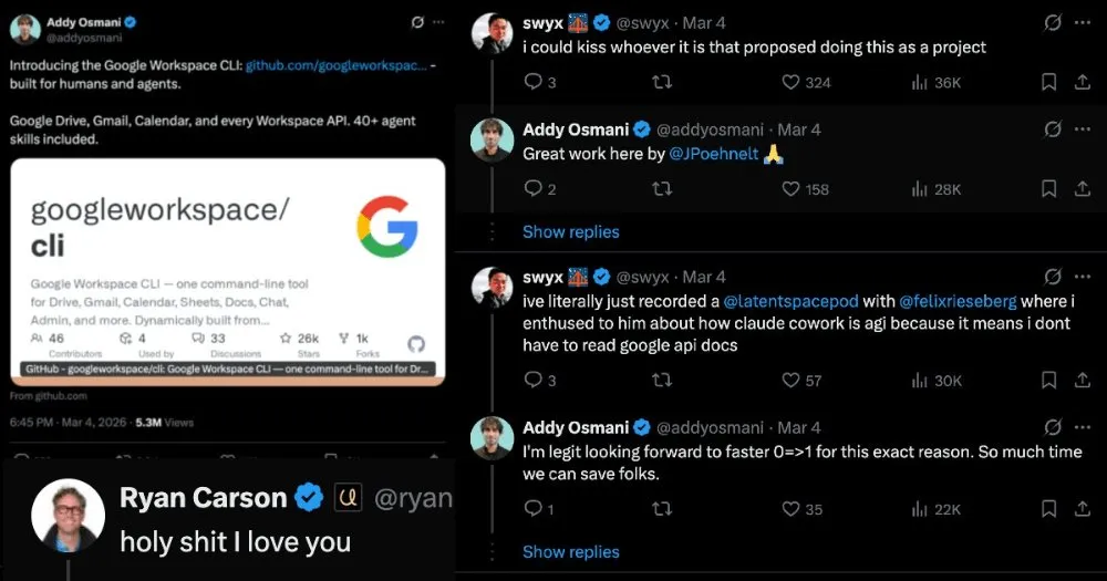 «دو ماه پیش به خاطر ساخت Google Workspace CLI از گوگل اخراج شدم. پست ویرال شد، در هکر نیوز اول شد و در چند روز هزاران ستاره گ