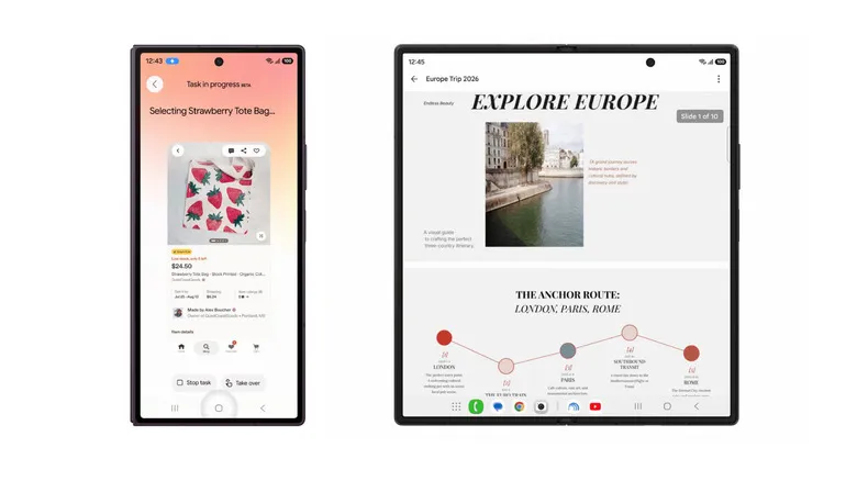Google AI features for Samsung's new foldables.