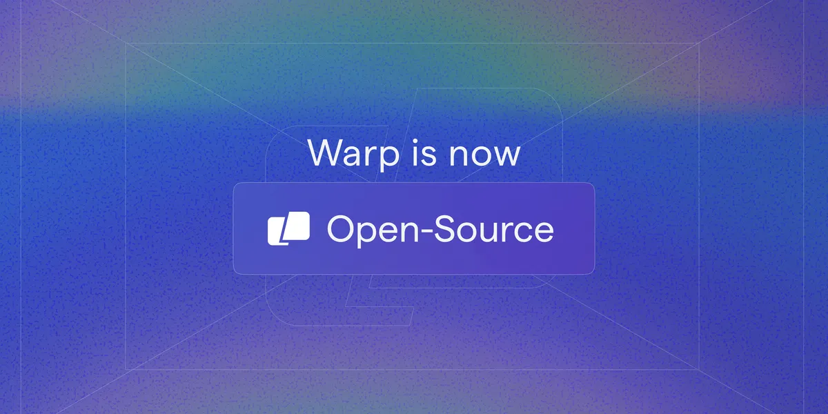 نرم‌افزار ترمینال Warp اکنون متن‌باز است