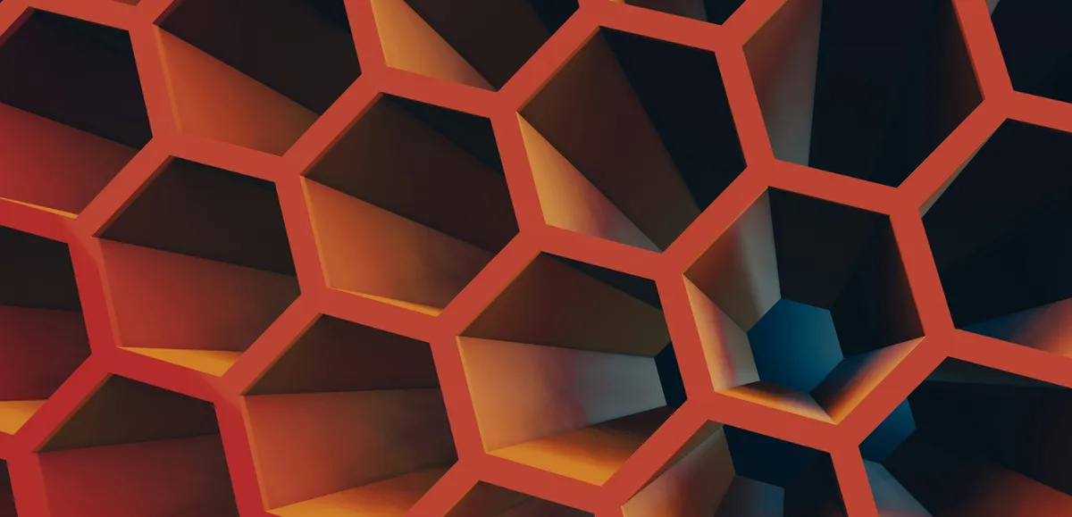 A red cube with many squares by Steve A Johnson on Unsplash