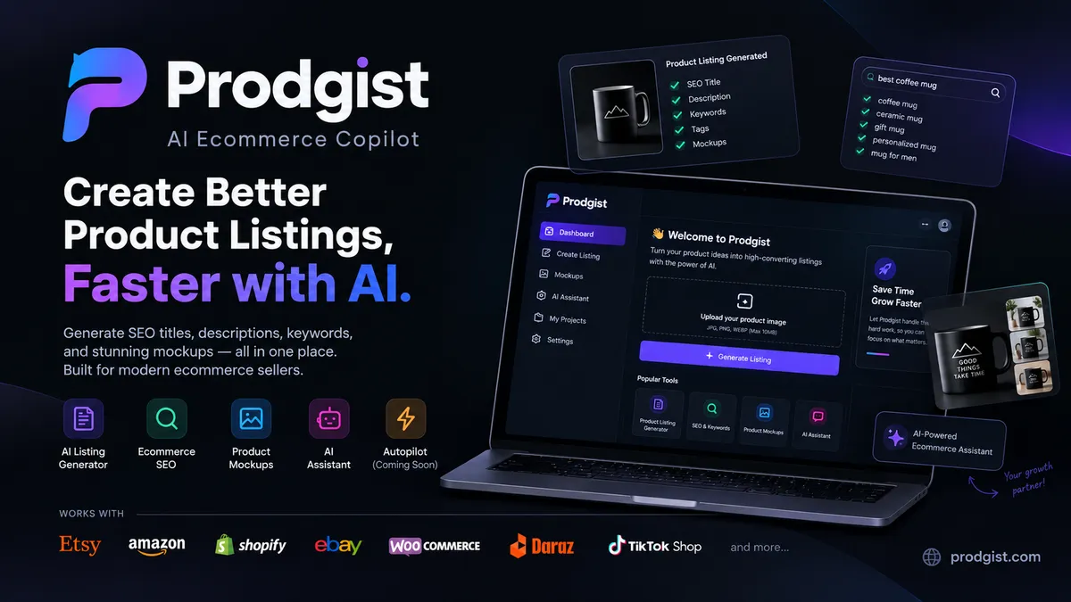 پلتفرم Prodgist با هوش مصنوعی، لیستینگ محصولات فروشگاههای آنلاین را بهینهسازی میکند.
