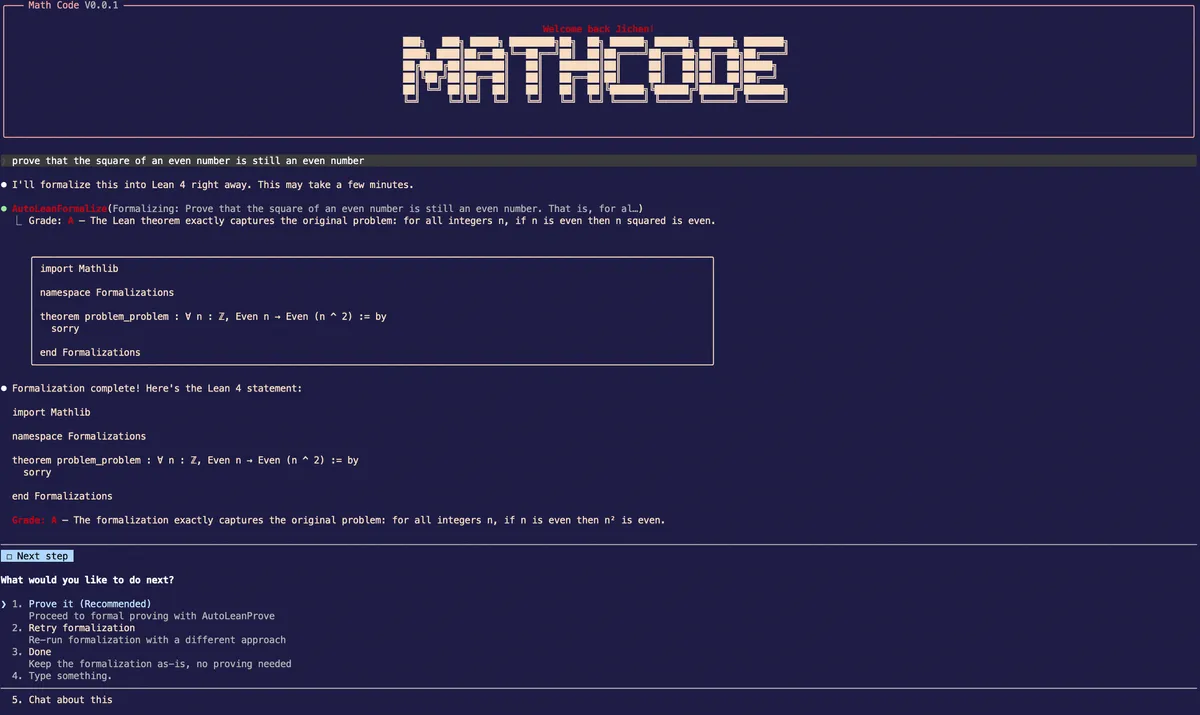 عامل کدنویسی ریاضی پیشرفته MathCode