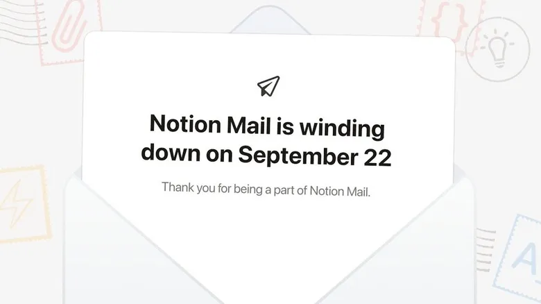 ایمیل Notion تعطیل می‌شود