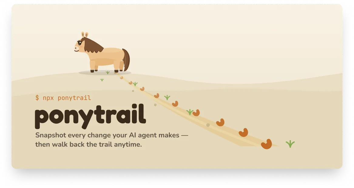 لوگوی GitHub با عنوان پروژه ponytrail از کاربر 0xroylee
