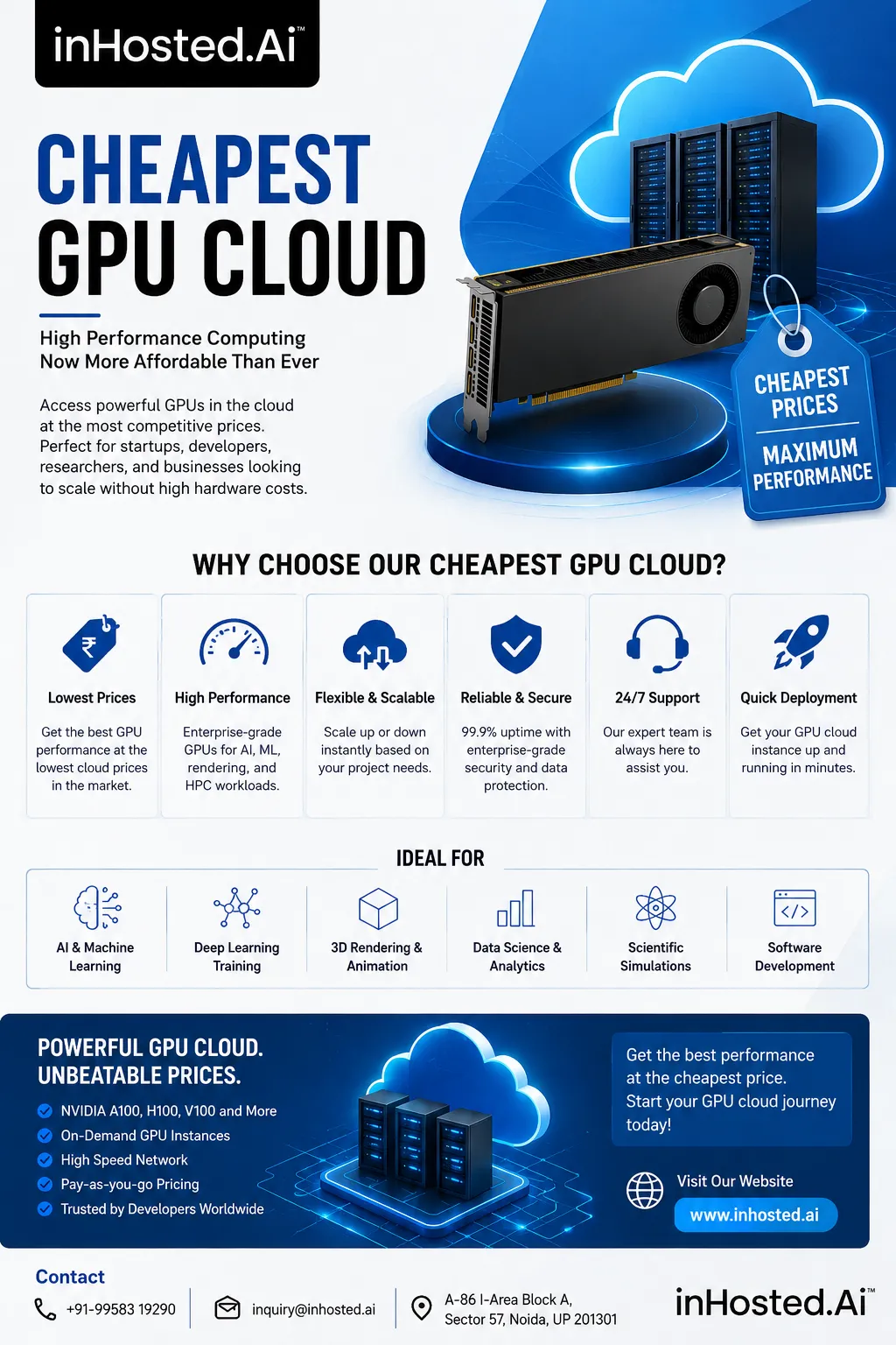 ارزانترین پردازش ابری GPU برای بارکاری هوش مصنوعی