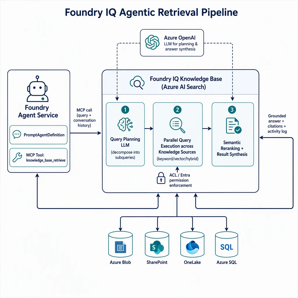 لایه دانش مدیریتشده Foundry IQ: تبدیل RAG به فراخوانی ابزار عاملمحور