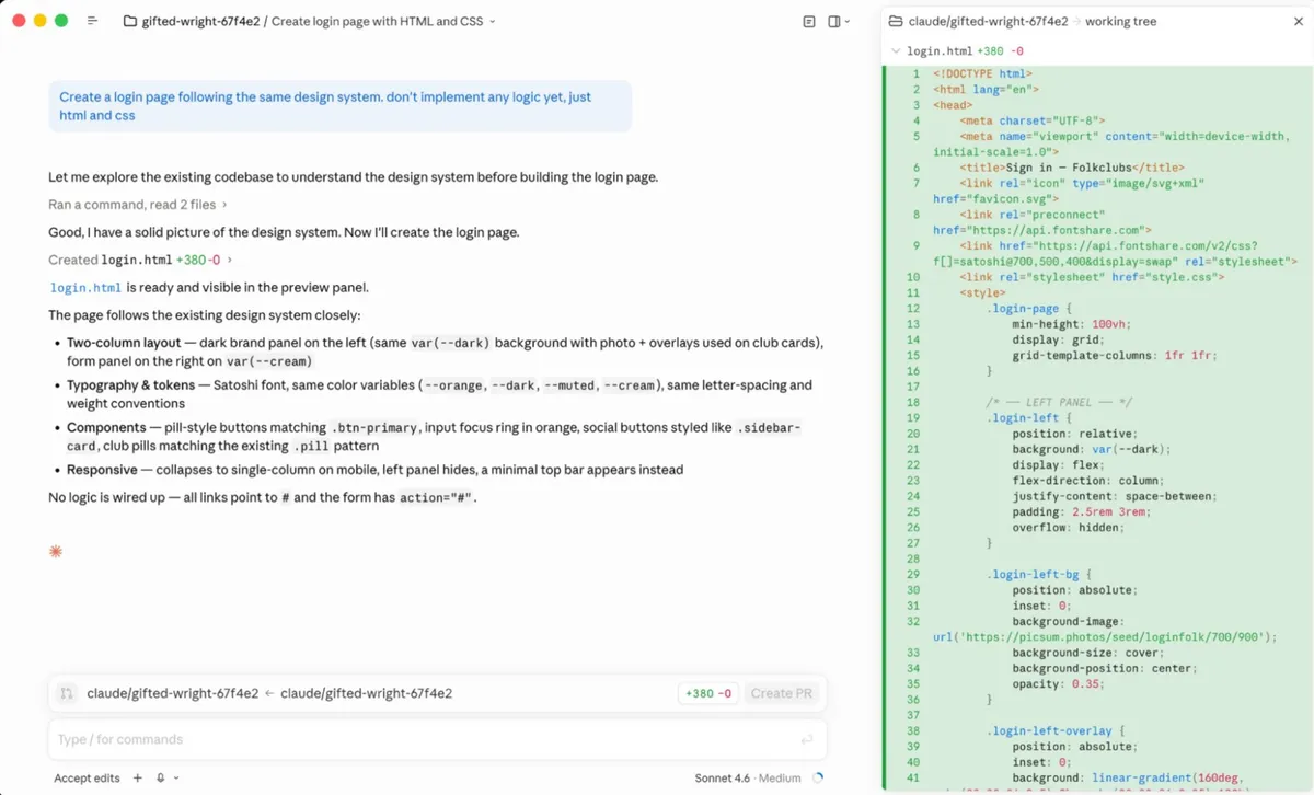 Using Claude Code via the desktop app