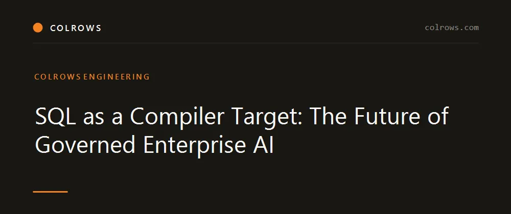 کامپایلر SQL: آینده هوش مصنوعی تحت حاکمیت سازمانی