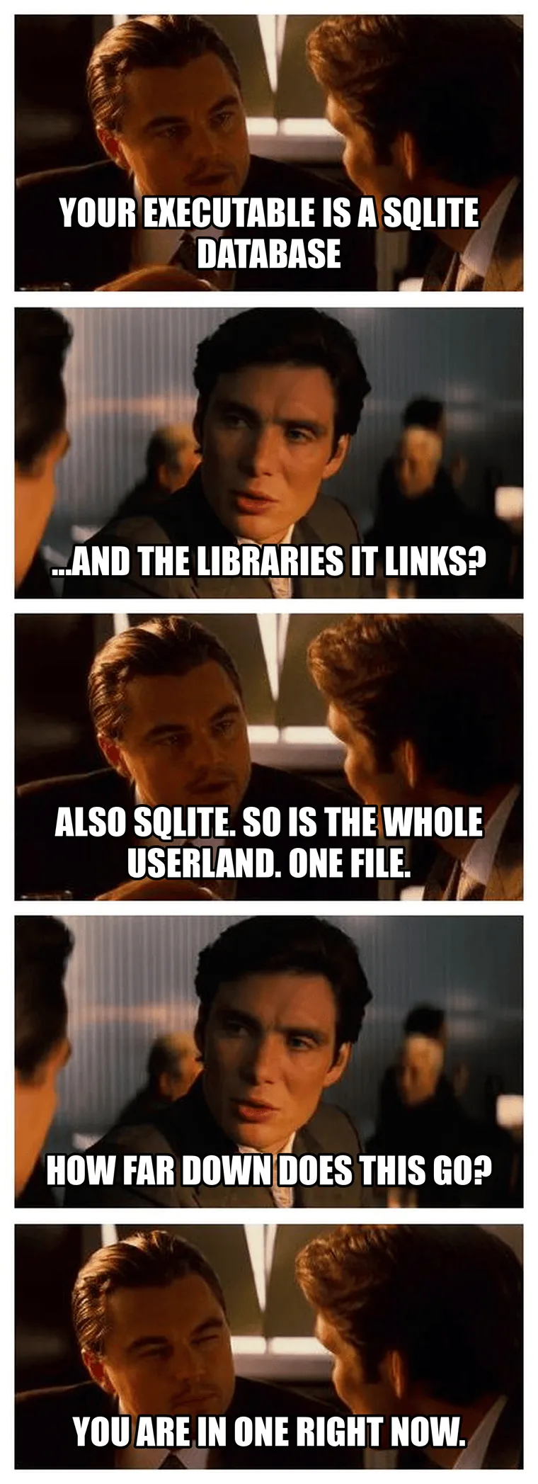 فایل اجرایی شما یک پایگاه داده SQLite است