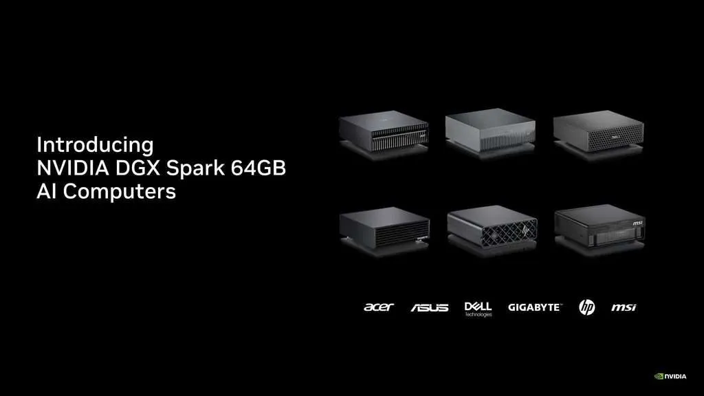 انویدیا از دسکتاپ یک پتافلاپسی DGX Spark با ۶۴ گیگابایت رم برای هوش مصنوعی محلی رونمایی کرد