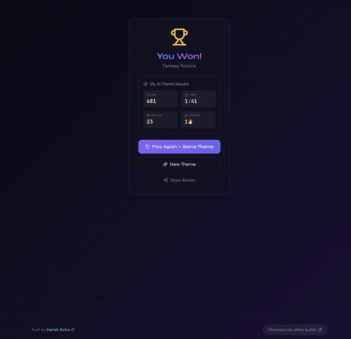 ساخت بازی حافظه مبتنی بر هوش مصنوعی با Next.js ۱۵ و OpenRouter
