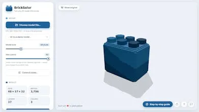 BrickSolvr: هر مدل سهبعدی را به ساختنی لگویی تبدیل کن | Product Hunt