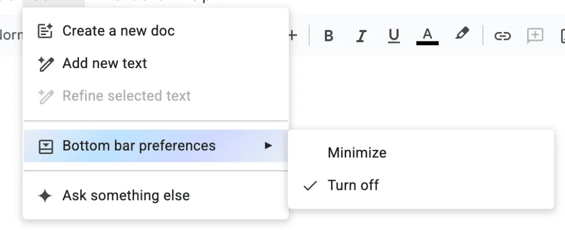 غیرفعال کردن Gemini در جیمیل و Google Docs