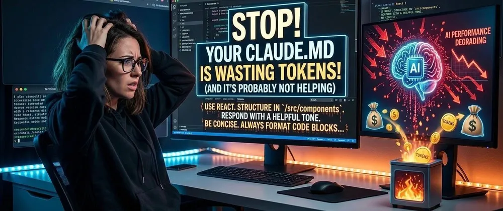 Cover image for Your CLAUDE.md Is Wasting Tokens (And It's Probably Not Helping)