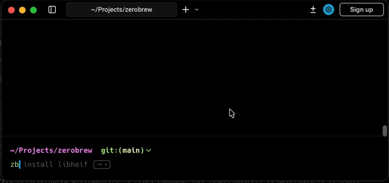 گیت‌هاب - zerobrewhq/zerobrew: جایگزین هوم‌برو تا ۱۰۰ برابر سریع‌تر