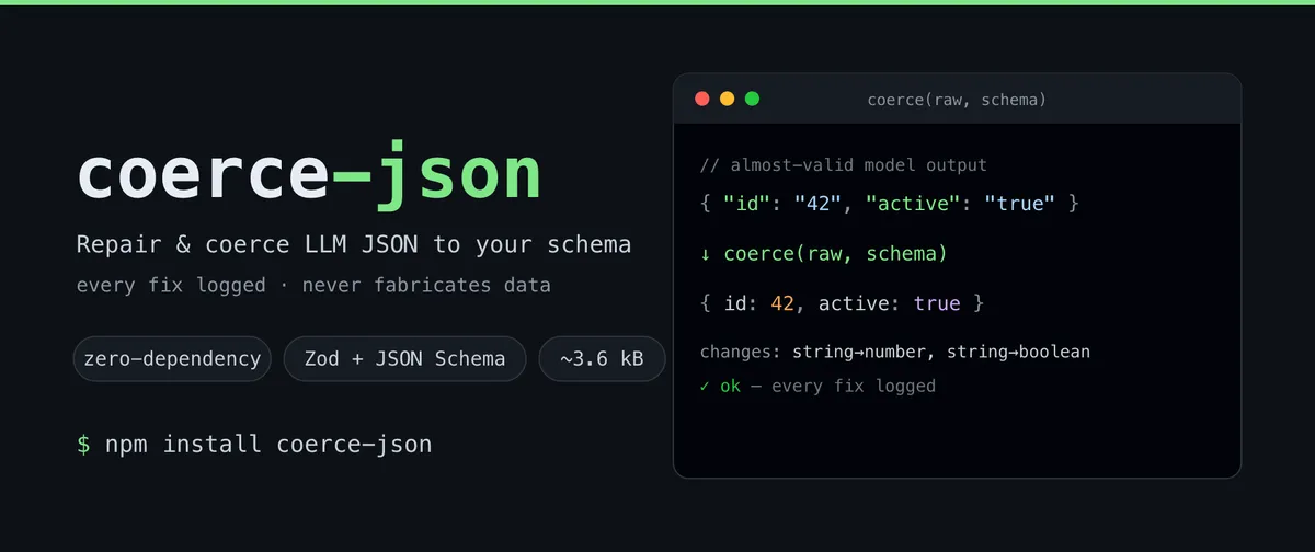 JSON تقریباً معتبر برگشتی از LLM: پایان دادن به ترمیم دستی