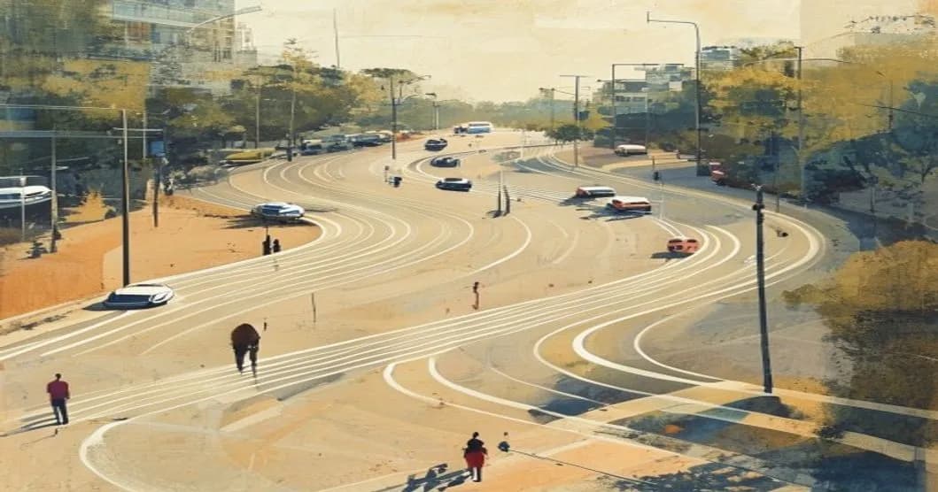 ROSA-RL: مدیریت تداخلات در میدانهای گردان با پیشبینی احتمالی مبتنی بر