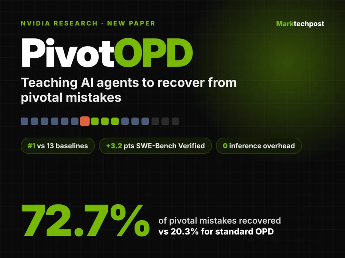 عنوان: NVIDIA PivotOPD آموزش بازیابی عاملهای چندمرحلهای از اشتباهات کلیدی